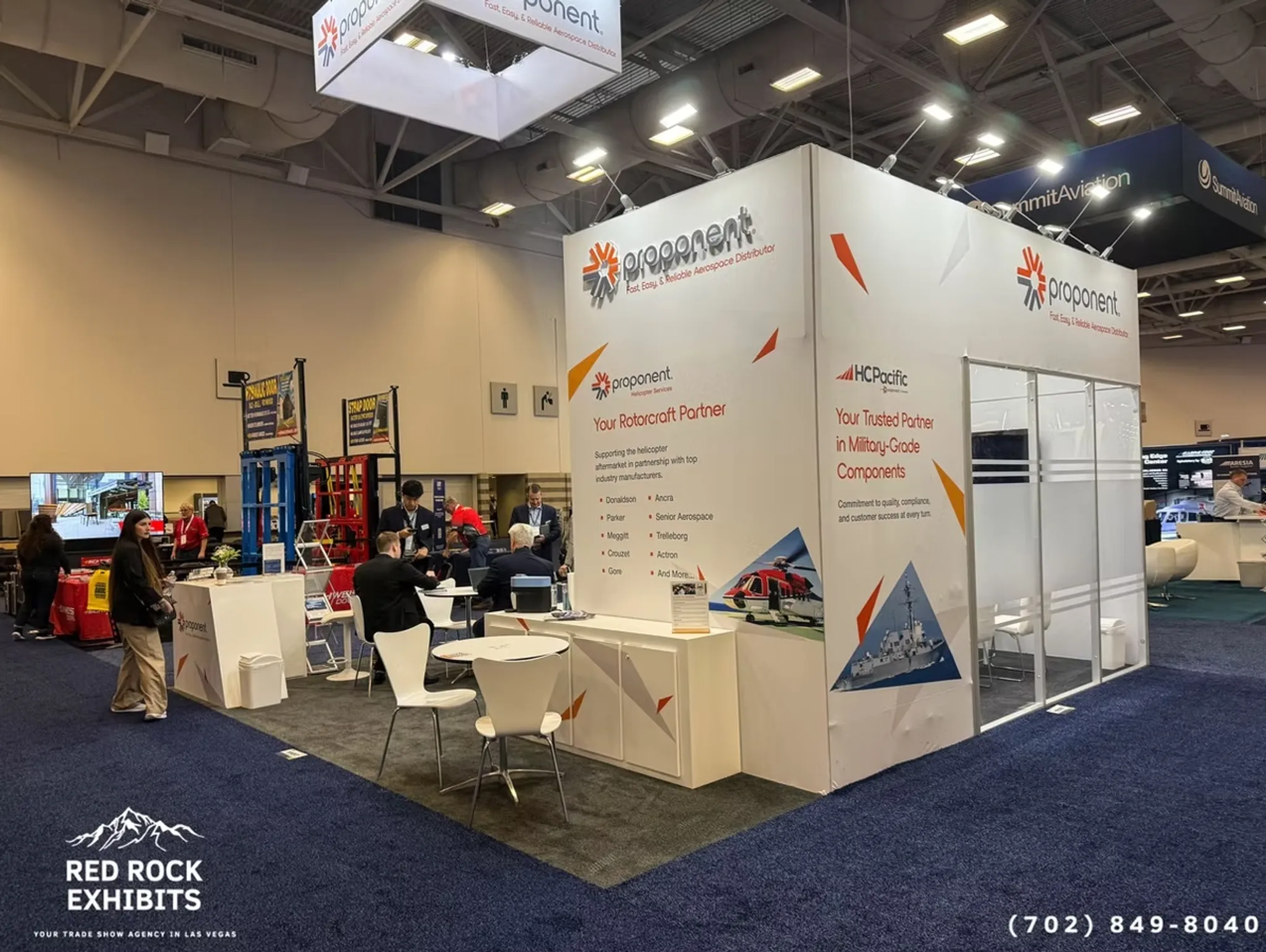 20x20 Îlot booth design by Red Rock Exhibits